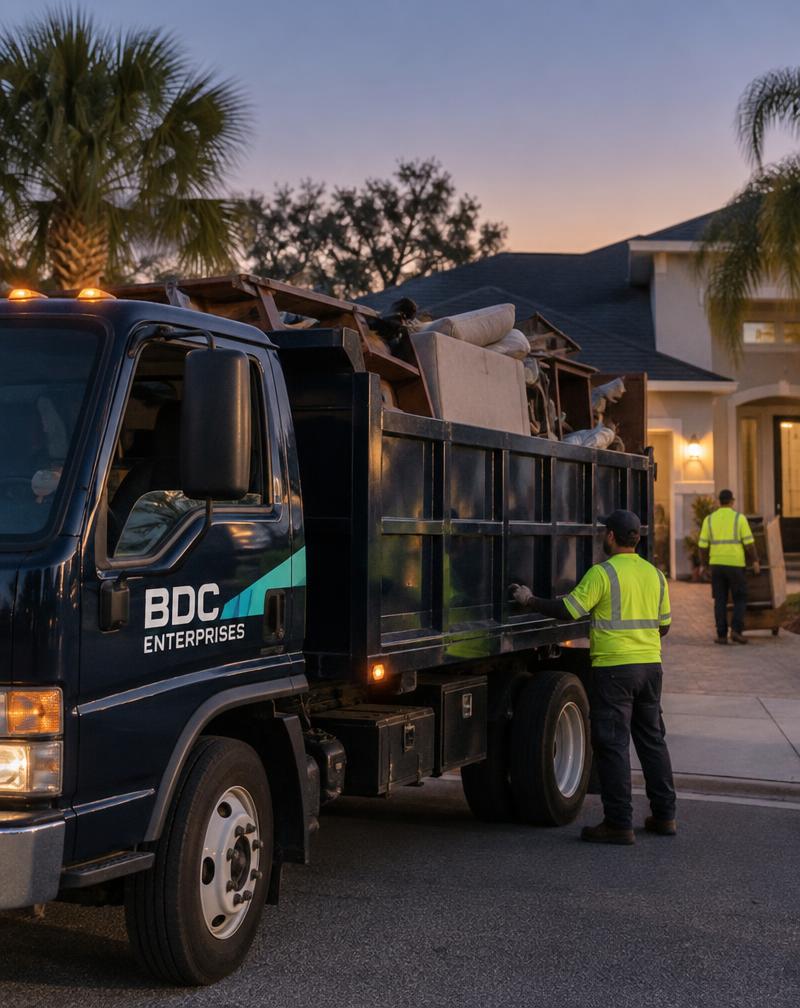 BDC Services junk removal truck